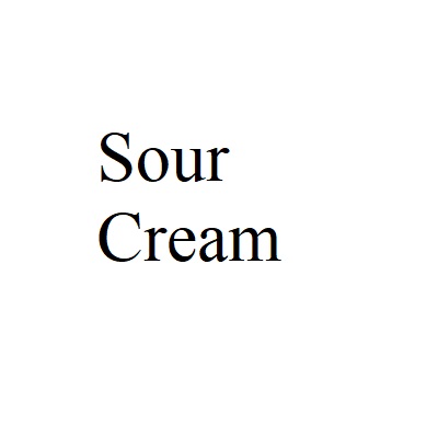 Sour Cream 