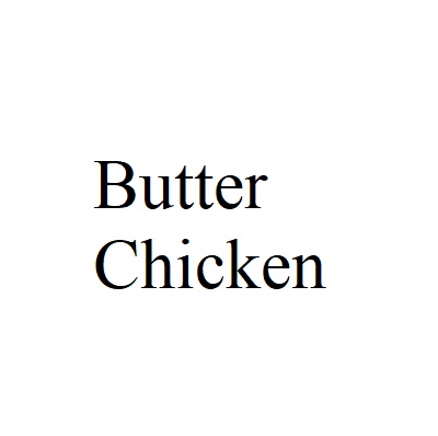 Butter Chicken 