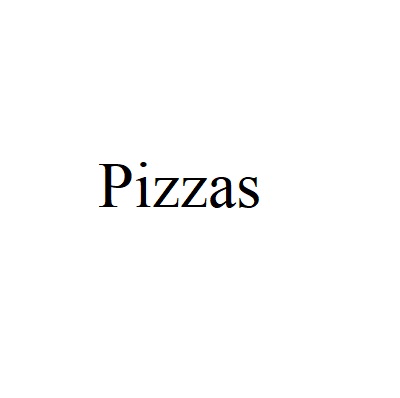 Pizzas  