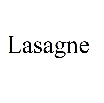Lasagne 