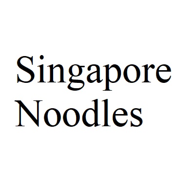 Singapore Noodles 