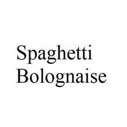 Spaghetti Bolognaise 