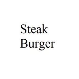 Steak Burger