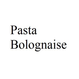 Pasta Bolognaise