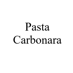 Pasta Carbonara